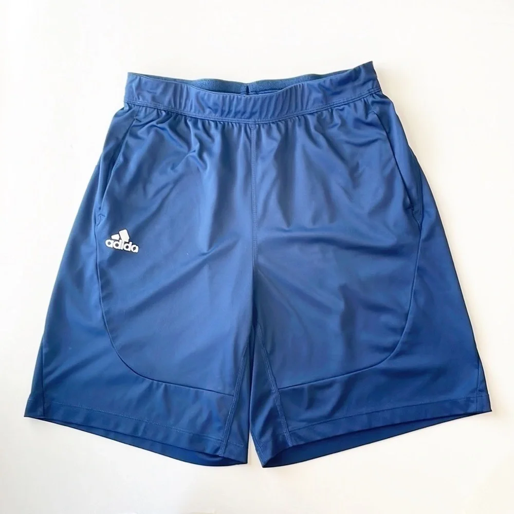 Adidas navy blue athletic shorts